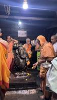 H.H. Shrimat Sadyojat Shankarashram  Swamiji's  visit to  Shri Mahabaleshwar Temple - Gokarna (21st June 2023)
